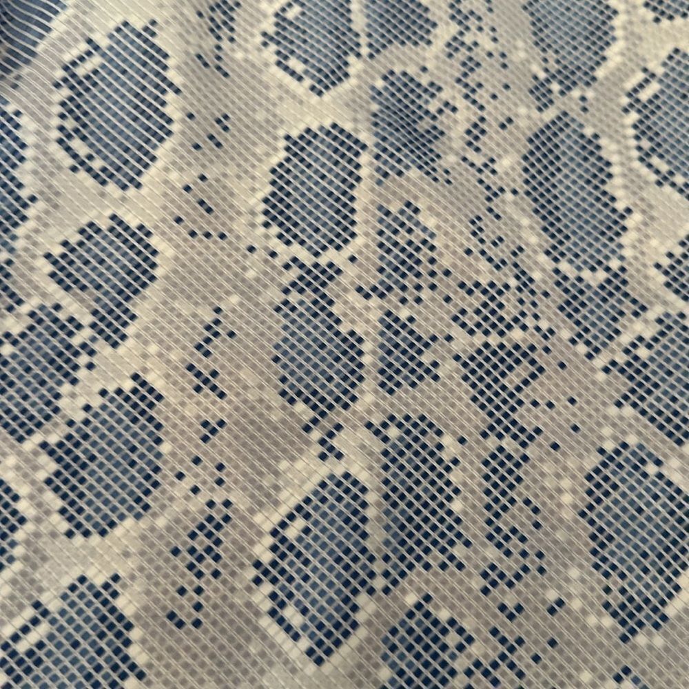 Parker Women’s Grey & Navy Blue Snakeskin V Neck Tank Top - Size M - Picture 6 of 7